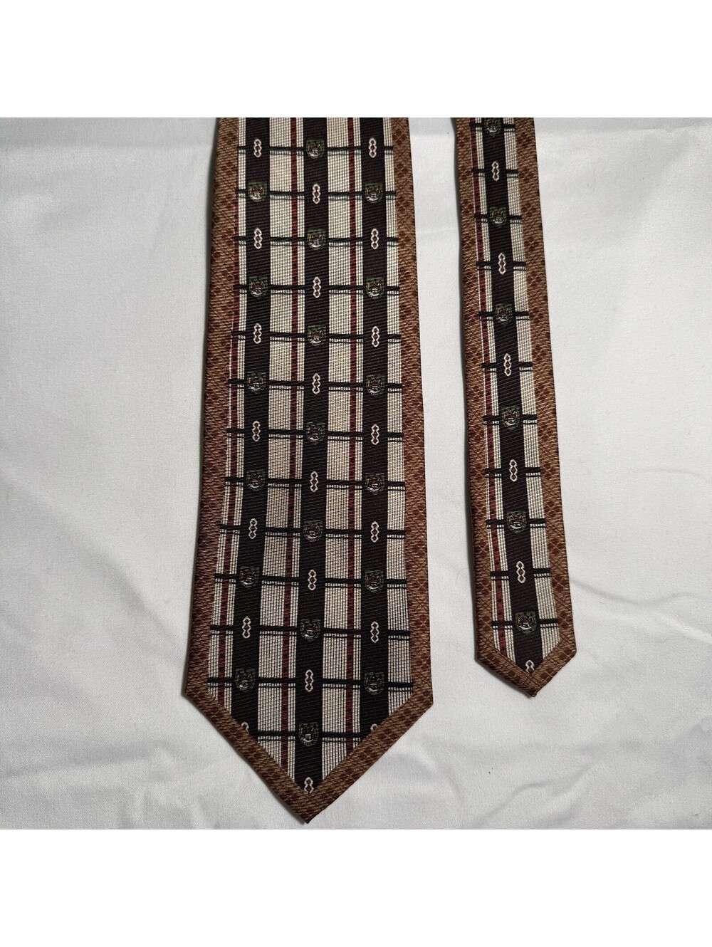 Vito Rufolo Men’s Tie Pure 100% Silk Abstract Pattern Italy